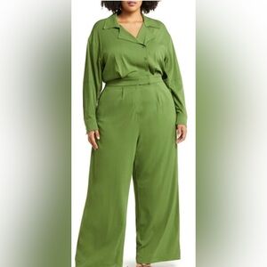 11 Honoré Collection Sheila Notched Collar Long Sleeve Utility Jumpsuit, sz 20